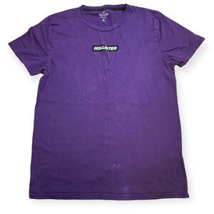 HOLLISTER Men’s Purple Short Sleeve Graphic T-Shirt Size Medium